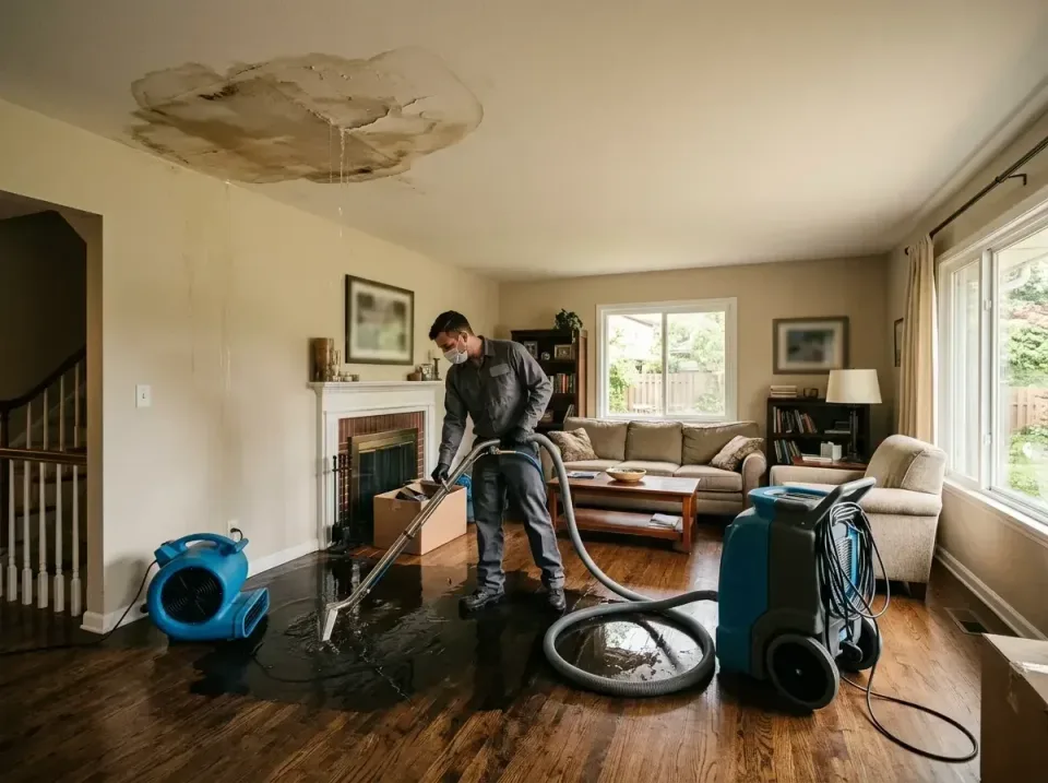 attic-pipe-burst-ceiling-drip-008 — frequently asked questions, Water Damage Restoration & Carpet Care in Okemos, MI